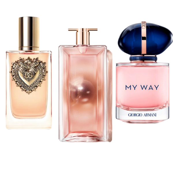 Aktionspaket mit 3 Parfüms: Dolce & Gabbana Devotion, My Way Giorgio Armani, Lancôme Idôle 100ml
